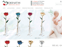 Tablet Screenshot of defaith.com